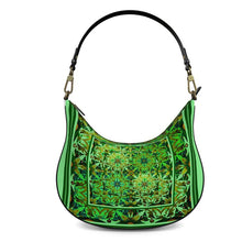 Carica l'immagine nel visualizzatore di Gallery, Elegante borsa in pelle a spalla collezione Acquarelli verdi