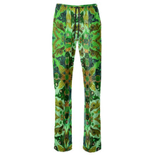 Load image into Gallery viewer, Pantaloni in velluto eleganti linea Acquarelli verdi