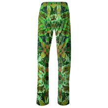 Load image into Gallery viewer, Pantaloni in velluto eleganti linea Acquarelli verdi