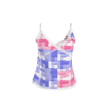 Carica l'immagine nel visualizzatore di Gallery, Top elegante con bordo in pizzo linea Cogli l' attimo