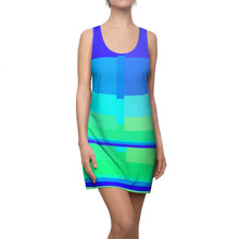 Carica l'immagine nel visualizzatore di Gallery, Dress with summer art print designed by Laila Lago & C. by Iannilli Antonella