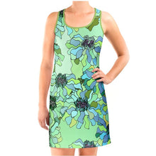 Load image into Gallery viewer, Abito scollato con stampa floreale linea Poesia