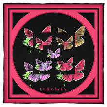 Carica l'immagine nel visualizzatore di Gallery, Foulard  in seta linea Farfalle