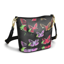 Load image into Gallery viewer, Borsa in pelle a spalla linea Farfalle