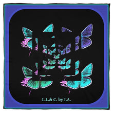 Carica l'immagine nel visualizzatore di Gallery, Foulard in seta linea Farfalle