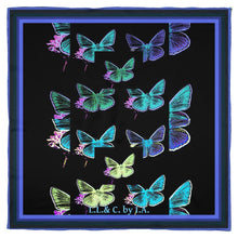 Carica l'immagine nel visualizzatore di Gallery, Foulard in seta linea Farfalle