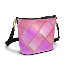 Load image into Gallery viewer, Borsa a secchiello in pelle linea Le gradazioni rosa