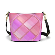 Load image into Gallery viewer, Borsa a secchiello in pelle linea Le gradazioni rosa