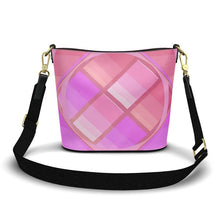 Load image into Gallery viewer, Borsa a secchiello in pelle linea Le gradazioni rosa