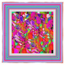 Carica l'immagine nel visualizzatore di Gallery, Foulard in seta linea Tulips