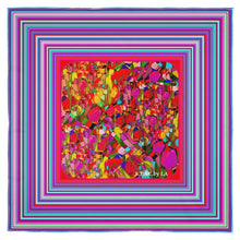 Carica l'immagine nel visualizzatore di Gallery, Foulard in seta linea Tulips