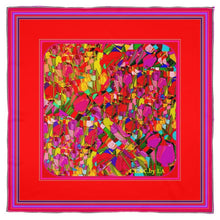 Carica l'immagine nel visualizzatore di Gallery, Foulard in seta linea Tulips