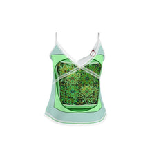 Carica l'immagine nel visualizzatore di Gallery, Top elegante linea Acquarelli verdi
