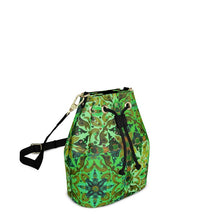 Carica l'immagine nel visualizzatore di Gallery, Borsa in pelle  a tracolla linea Acquarelli verdi