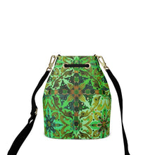 Carica l'immagine nel visualizzatore di Gallery, Borsa in pelle  a tracolla linea Acquarelli verdi