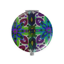 Carica l'immagine nel visualizzatore di Gallery, Specchietto da borsetta linea Acquarelli verde blu