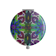 Carica l'immagine nel visualizzatore di Gallery, Specchietto da borsetta linea Acquarelli verde blu