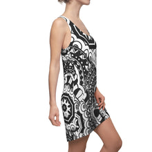 Carica l'immagine nel visualizzatore di Gallery, Dress with summer art print designed by Laila Lago & C. by Iannilli Antonella