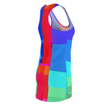 Carica l'immagine nel visualizzatore di Gallery, Dress with summer art print designed by Laila Lago & C. by Iannilli Antonella