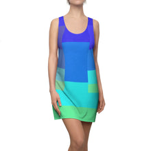 Carica l'immagine nel visualizzatore di Gallery, Dress with summer art print designed by Laila Lago & C. by Iannilli Antonella