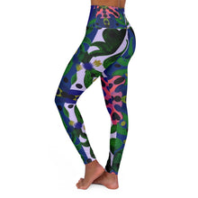 Carica l'immagine nel visualizzatore di Gallery, High Waisted Yoga Leggings with Art Print Laila Lago & C. by Iannilli Antonella