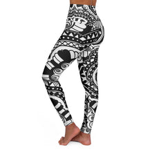 Carica l'immagine nel visualizzatore di Gallery, High Waisted Yoga Leggings with Art Print Laila Lago & C. by Iannilli Antonella