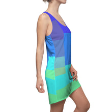 Carica l'immagine nel visualizzatore di Gallery, Dress with summer art print designed by Laila Lago & C. by Iannilli Antonella