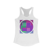 Load image into Gallery viewer, Women's Ideal Racerback Tank with central art print Laila Lago & C. by Iannilli Antonella