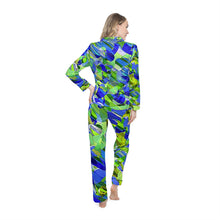 Carica l'immagine nel visualizzatore di Gallery, Women's Satin Pajamas (AOP) Laila Lago & C. by Iannilli Antonella