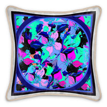 Carica l'immagine nel visualizzatore di Gallery, Cuscino in seta linea I fiori