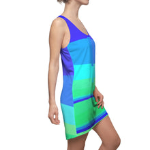 Carica l'immagine nel visualizzatore di Gallery, Dress with summer art print designed by Laila Lago & C. by Iannilli Antonella