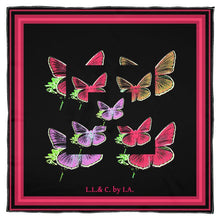 Load image into Gallery viewer, Foulard in seta linea Farfalle