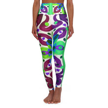 Carica l'immagine nel visualizzatore di Gallery, High Waisted Yoga Leggings with Art Print Laila Lago & C. by Iannilli Antonella