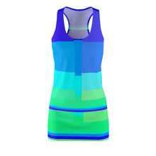 Carica l'immagine nel visualizzatore di Gallery, Dress with summer art print designed by Laila Lago & C. by Iannilli Antonella