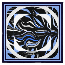 Carica l'immagine nel visualizzatore di Gallery, Foulard   in seta dalla collezione  Donna riflessi città