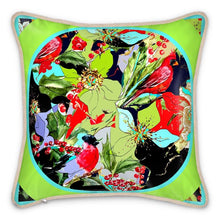 Carica l'immagine nel visualizzatore di Gallery, Elegante cuscino in seta linea I fiori