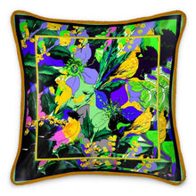 Carica l'immagine nel visualizzatore di Gallery, Cuscino in seta elegante linea I fiori