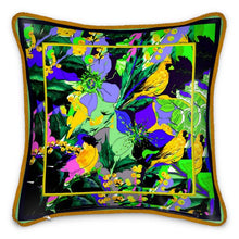 Carica l'immagine nel visualizzatore di Gallery, Cuscino in seta elegante linea I fiori