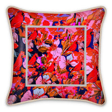 Carica l'immagine nel visualizzatore di Gallery, Cuscino elegante in seta linea I fiori