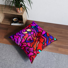 Carica l'immagine nel visualizzatore di Gallery, Tufted Floor Pillow, Square Laila Lago & C. by Iannilli Antonella