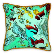 Carica l'immagine nel visualizzatore di Gallery, cuscino in seta elegante linea il paradiso segreto