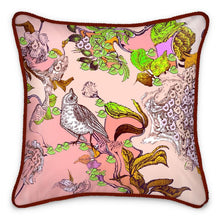 Carica l'immagine nel visualizzatore di Gallery, cuscino in seta elegante linea il paradiso segreto