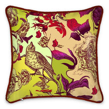 Carica l'immagine nel visualizzatore di Gallery, cuscino di seta linea il paradiso segreto