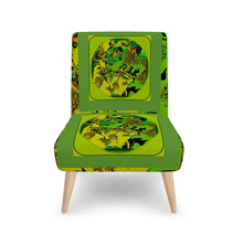 Carica l'immagine nel visualizzatore di Gallery, Poltrona con stampa artistica linea Il paradiso segreto