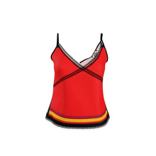 Carica l'immagine nel visualizzatore di Gallery, Top elegante con bordi in pizzo linea Tulips