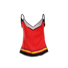 Carica l'immagine nel visualizzatore di Gallery, Top elegante con bordi in pizzo linea Tulips