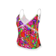 Carica l'immagine nel visualizzatore di Gallery, Top in raso elegante linea tulipani