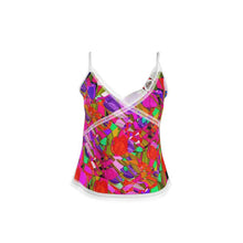 Carica l'immagine nel visualizzatore di Gallery, Top in raso elegante linea tulipani