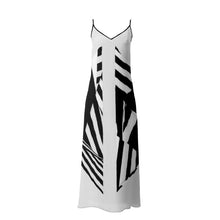 Carica l'immagine nel visualizzatore di Gallery, Abito lungo elegante con stampa artistica linea Entra nel sogno mai invisibili