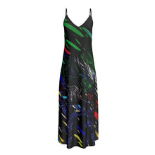 Carica l'immagine nel visualizzatore di Gallery, abito in raso linea la strada delle fiabe